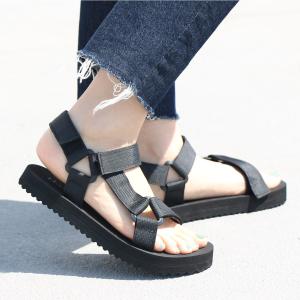 【返品交換不可】ベルクロスポーツサンダル レディース 春夏 スポサン マジックテープ アミアミ