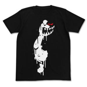 ダンガンロンパ 希望の学園と絶望の高校生 THE ANIMATION モノクマ ステンシル Tシャツ/ブラック-XL