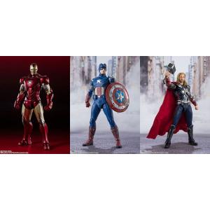 S.H.Figuarts アイアンマン マーク6/キャプテン・アメリカ/ソー(アベンジャーズ) 3種セット[BANDAI SPIRITS]【送料無料】《在庫切れ》｜amiami