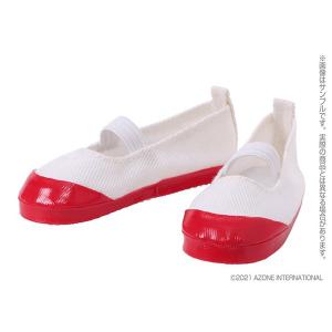 1/3スケール用 50上履きII 白×赤 (ドール用)[アゾン]《在庫切れ》