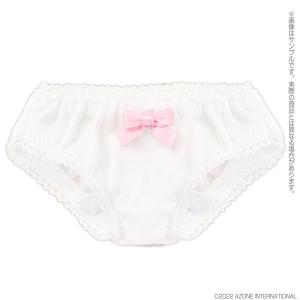1/3 スケール用 45 りぼんレースショーツ パステルピンク×ホワイト