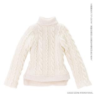 1/6 ピュアニーモ用 PNS あぞキャン サイドスリットタートルネックセーター ホワイト