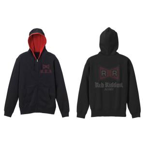 ドラゴンボールZ Red Ribbon ARMYジップパーカー/BLACK×RED-M