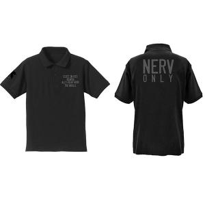 EVANGELION ネルフ ポロシャツ/BLACK-XL（再販）[コスパ]《04月予約》