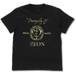 機動戦士ガンダム ジオン ヴィンテージ ゴールド Tシャツ/BLACK-XL