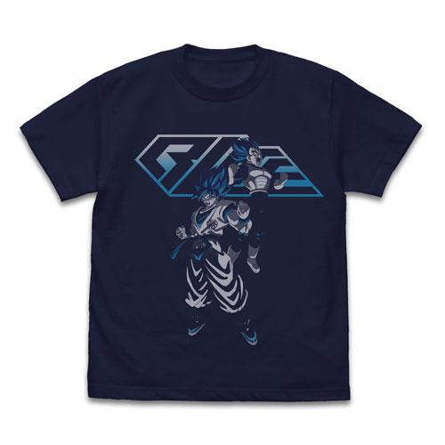 ドラゴンボール超 ブロリー 超サイヤ人ブルー 悟空＆ベジータTシャツ/NAVY-M（再販）[コスパ]...