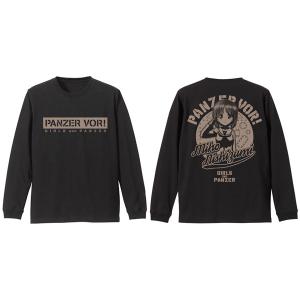 ガールズ＆パンツァー 最終章 西住みほ 袖リブロングスリーブTシャツ/BLACK-S