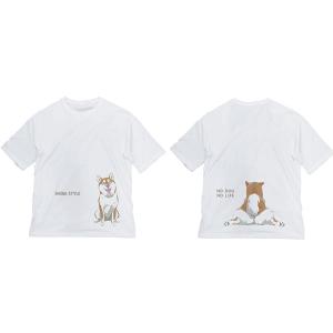 世界の終わりに柴犬と 石原雄先生デザイン おすわりハルさん ビッグシルエットTシャツ/WHITE-XL [コスパ]の商品画像