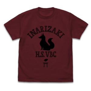 ハイキュー TO THE TOP 稲荷崎高校バレーボール部 Tシャツ/BURGUNDY-XL