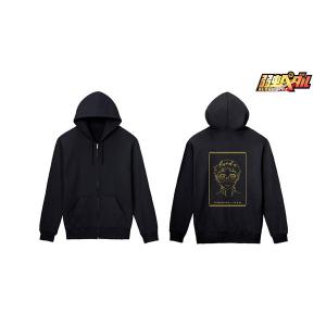 弱虫ペダル GLORY LINE 小野田坂道 lette-graph バックプリントジップパーカー レディース L