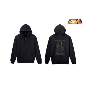 弱虫ペダル GLORY LINE 巻島裕介 lette-graph バックプリントジップパーカー レディース M