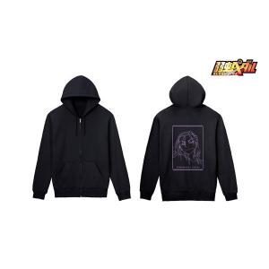 弱虫ペダル GLORY LINE 東堂尽八 lette-graph バックプリントジップパーカー レディース M