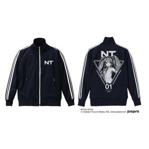 初音ミク NT ジャージ/NAVY×WHITE-XL