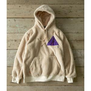 ゆるキャン  WILDERNESS EXPERIENCEコラボテントポケットボアパーカー XL ベージュ