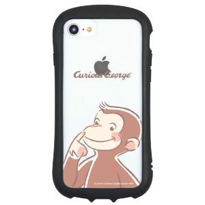 グルマンディーズ おさるのジョージ iPhoneSE/8/7/6s/6  対応 ハイブリッドクリアケース ジョー
