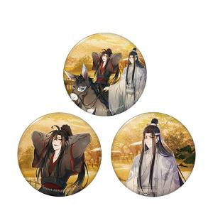 アニメ 完結編 帰隠Ver. 魏無羨 藍忘機 缶バッジ3個セット