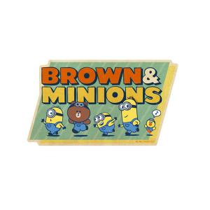 BROWN＆MINIONS トラベルステッカー