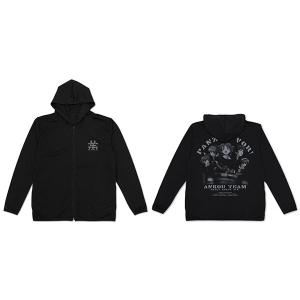 ガールズ＆パンツァー 劇場版 大洗女子学園あんこうチーム 薄手 ドライパーカー/BLACK-S