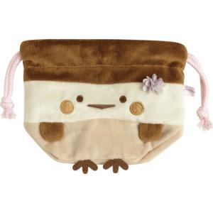 CA26301 すみっコぐらし  ぬいぐるみミニ巾着 すずめ