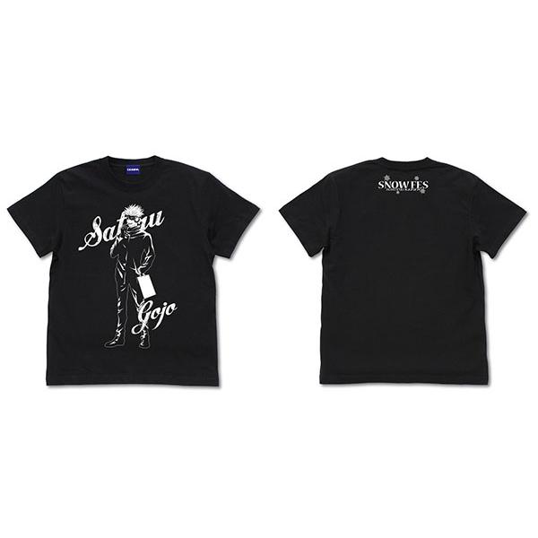 呪術廻戦 描き下ろし 五条 Tシャツ Snow Fes Ver./BLACK-XL（再販）[WIZA...