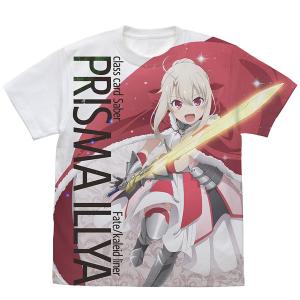 プリズマ イリヤ Licht 名前の無い少女 描き下ろし イリヤ“夢幻召喚：セイバー” フルグラフィックTシャツ/WHITE-XL