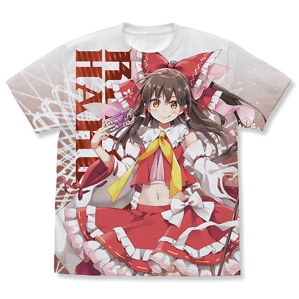 東方Project 博麗霊夢 フルグラフィックTシャツ えれっとver./WHITE-S（再販）[コ...