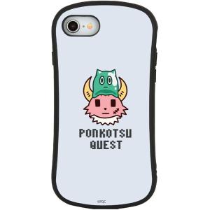 ポンコツクエスト iPhone SE/8/7/6s/6対応ハイブリッドガラスケース カク＆イムラ