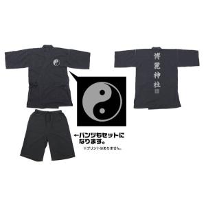 東方Project 博麗神社 甚平/BLACK-XL