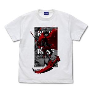 RWBY 氷雪帝国 ルビー ローズ Tシャツ/WHITE-L
