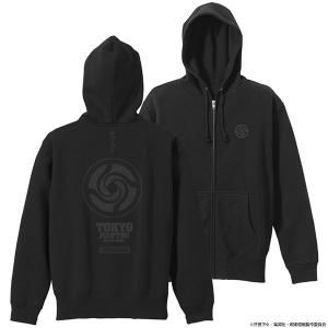呪術廻戦 呪術高専 ジップパーカー/BLACK-XL
