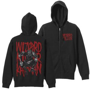 ドロヘドロ ウィザードキラーカイマン ジップパーカー/BLACK-S