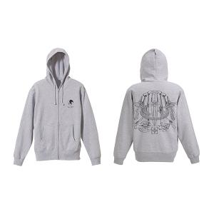 デート ア ライブIV ヒロイン天使 ジップパーカー/MIX GRAY-XL