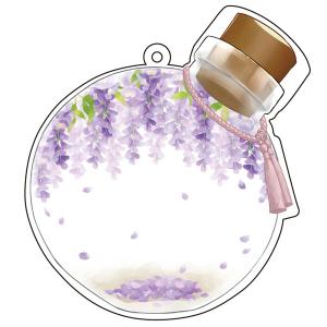 アクリルメイクアップカバー #藤の花