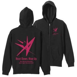 ヘブンバーンズレッド 31A 部隊ロゴ ジップパーカー/BLACK-XL