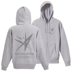 ヘブンバーンズレッド 31A 部隊ロゴ ジップパーカー/MIX GRAY-M