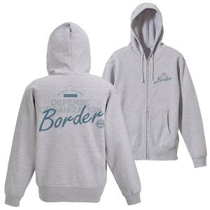 ワールドトリガー 界境防衛機関 ジップパーカー/MIX GRAY-XL