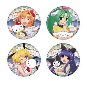 ひぐらしのなく頃に卒×サンリオキャラクターズ 缶バッジ 4個入りセット