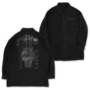 メイドインアビス 烈日の黄金郷 アビス地図 ファティーグジャケット/BLACK-XL