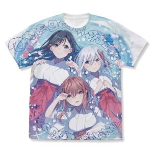 甘神さんちの縁結び 甘神三姉妹 フルグラフィックTシャツ/WHITE-XL