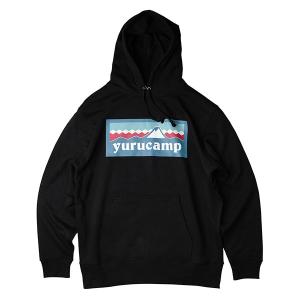 ゆるキャン  ふじさんロゴパーカー リン XL ブラック