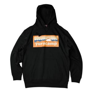 ゆるキャン  ふじさんロゴパーカー 恵那 XL ブラック