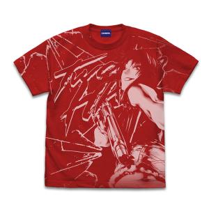 ブラック ラグーン レヴィ オールプリントTシャツ/RED-M