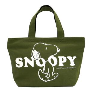 PEANUTS SN ファスナーミニトート カーキ
