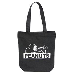 PEANUTS SN ファスナースクエアトート BK