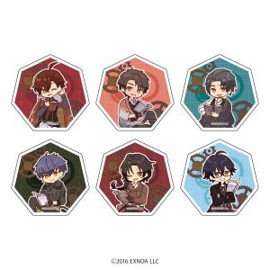 キャラアクリルバッジ03/レトロアートイラスト 6個入りBOX