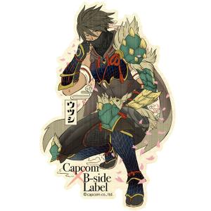 CAPCOM×B-SIDEステッカー モンスターハンター ウツシ教官