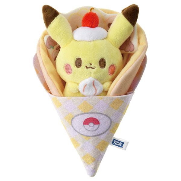 ポケモン ポケピース くるくるクレープぬいぐるみ ピカチュウ[タカラトミー]《発売済・在庫品》