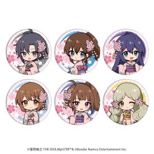 缶バッジ「アイドルマスター ミリオンライブ！」06/桜の和装ver. ミニキャライラスト 6個入りBOX[A3]《０６月予約》｜amiami