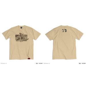 ゴジラ70周年記念『ゴジラ-1.0』 シーンイラストTシャツ3(ゴジラ銀座襲来) ライトベージュ XL[AIR TWOKYO]《０６月予約》｜amiami