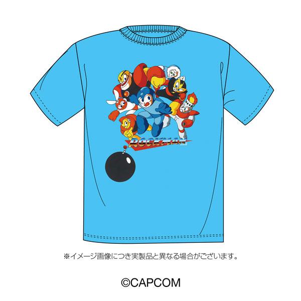 ロックマン Tシャツ(ブルー)L[スパイダーウェブ]《０６月予約》